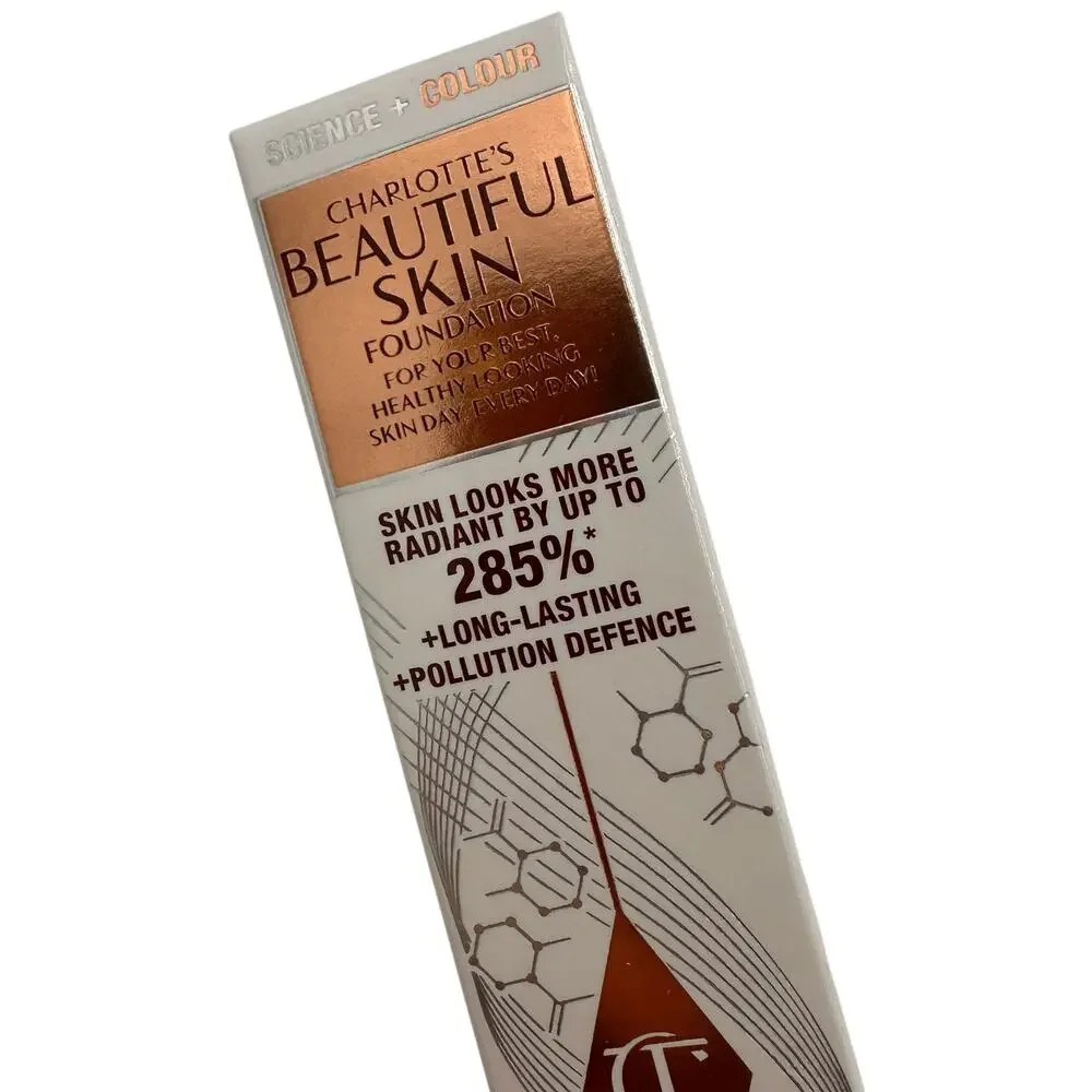 Charlotte Tilbury Beautiful Skin Medium Coverage Liquid Foundation #9 Warm NEW